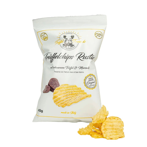 Trüffelchips Rustico mit schwarzem Trüffel – Luxuriöser Genuss für Feinschmecker - Goldmädchen - Shop
