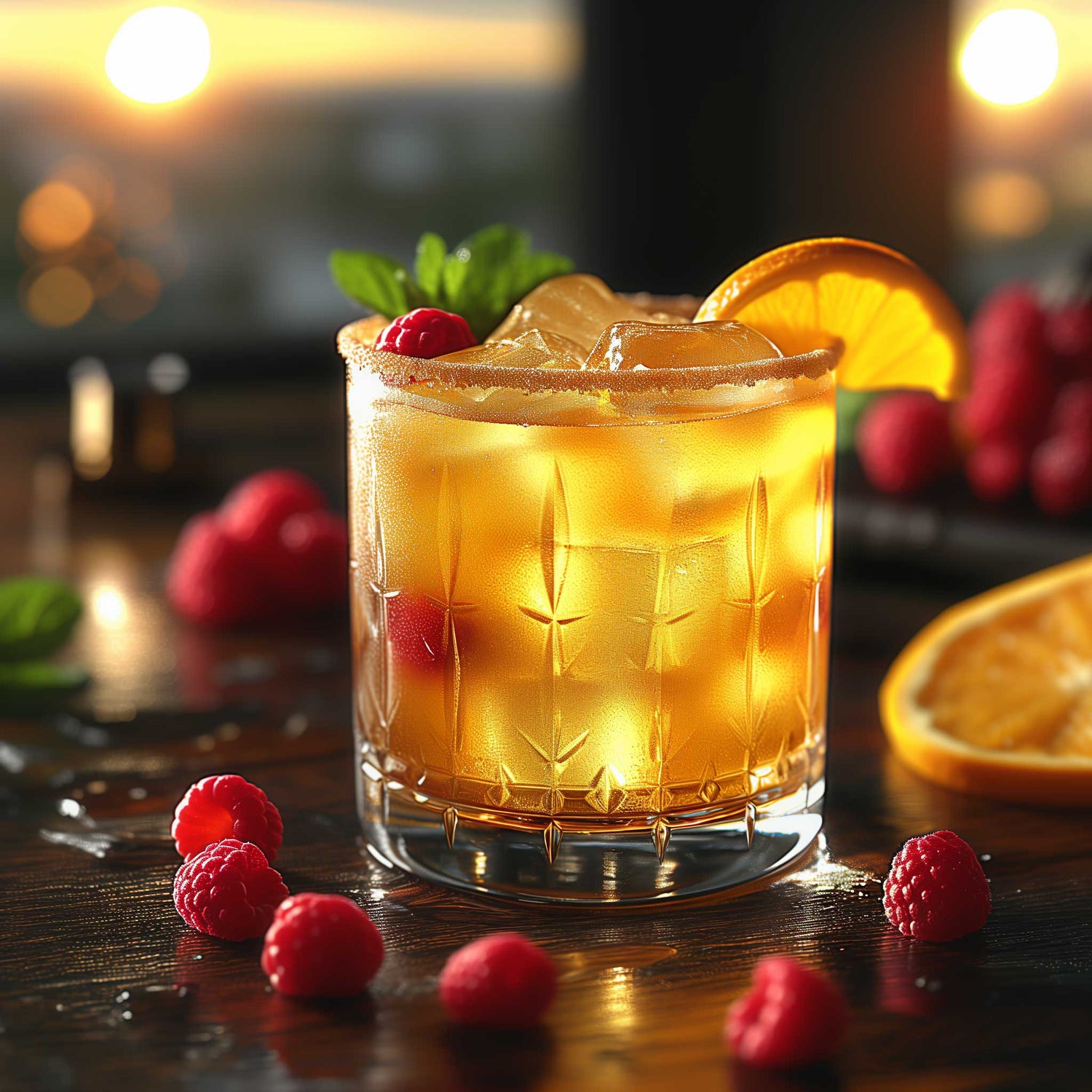 Rezept | Fruchtiger Whisky Sunset Cocktail - Goldmädchen-Shop