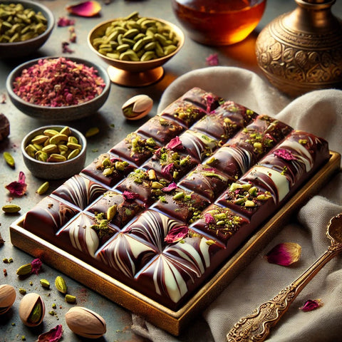 Rezept für Dubai Schokolade mit Pistaziencreme und orientalischen Aromen - Goldmädchen-Shop