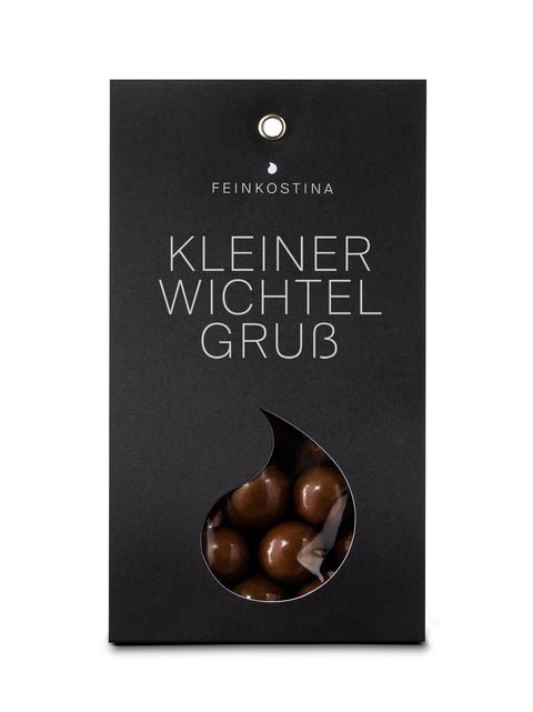 Feinkostina - Kleiner Wichtelgruß - Haselnuss Dragees mit Milchschokolade