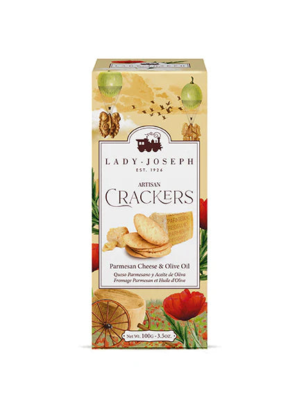 Lady Joseph Cracker mit Parmigiano Reggiano & Olivenöl – Mediterraner Knuspersnack