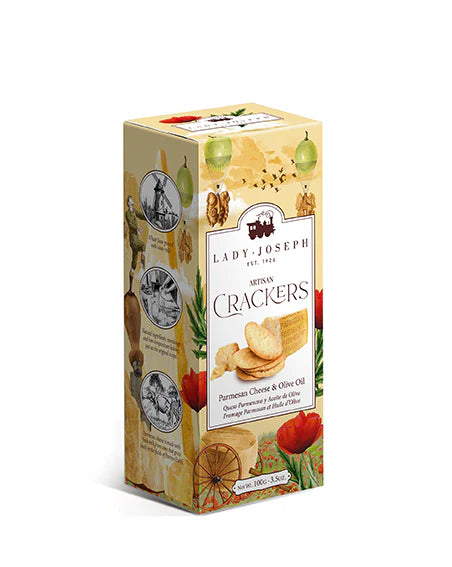 Lady Joseph Cracker mit Parmigiano Reggiano & Olivenöl – Mediterraner Knuspersnack
