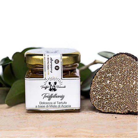 Trüffelfreunde - Trüffelhonig Akazie vereint mit Sommertrüffeln