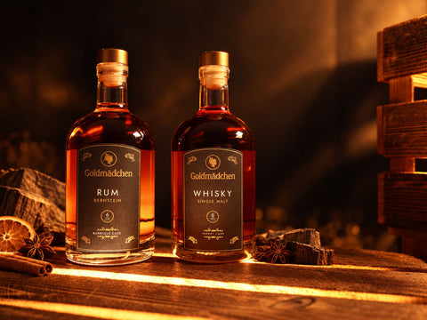 Goldmädchen Doppelpack: Exklusiver Rum & Whisky für Feinschmecker