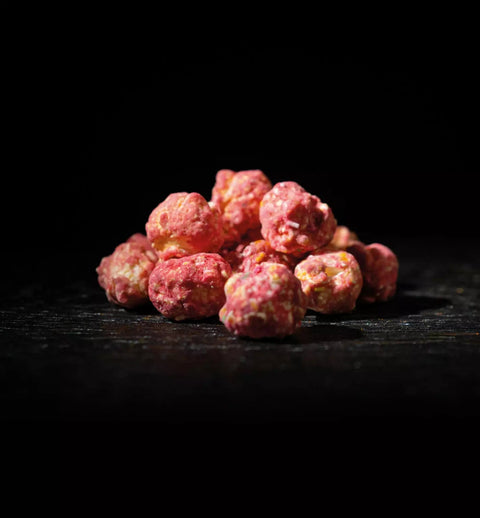 Berry White – Fruchtig - süßes Popcorn mit weißer Schokolade und Himbeeren - Goldmädchen - Shop