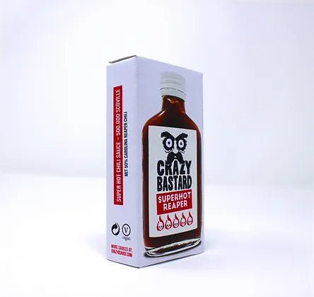 Crazy Bastard Sauce Superhot Reaper: Extrem Scharf, Extrem Lecker - Goldmädchen - Shop