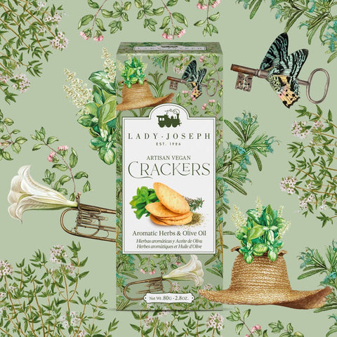 Lady Joseph Cracker mit Kräutern und Olivenöl: Mediterraner Genuss - Goldmädchen - Shop