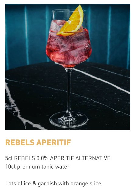 REBELS 0.0% Bitter Aperitivo: Der Alkoholfreie Genuss mit Stil - Goldmädchen - Shop