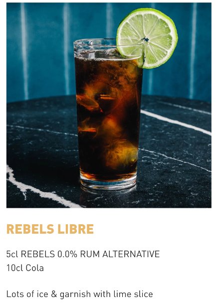 REBELS 0.0% Dark Spice: Die Alkoholfreie Rum - Alternative für Kenner - Goldmädchen - Shop