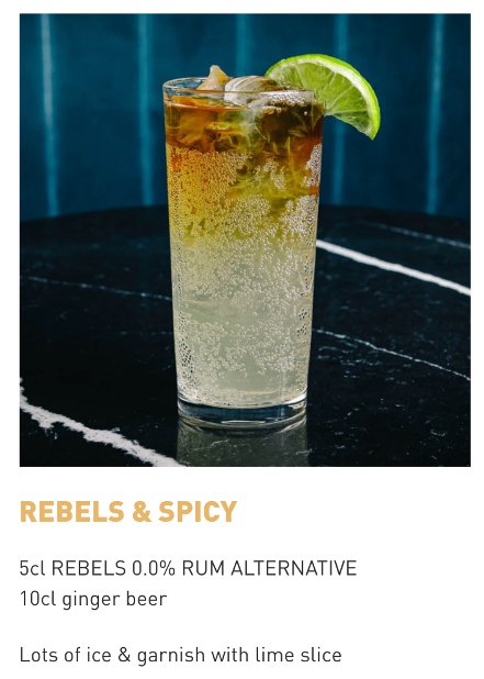 REBELS 0.0% Dark Spice: Die Alkoholfreie Rum - Alternative für Kenner - Goldmädchen - Shop