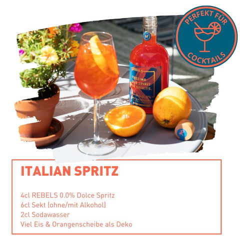 REBELS 0.0% Dolce Spritz: Der Alkoholfreie Genuss für den Sommer - Goldmädchen - Shop