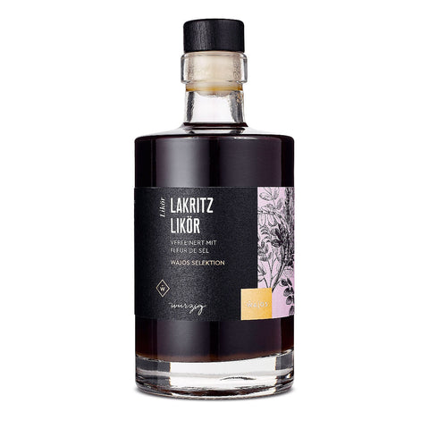 Wajos Lakritz Likör mit Fleur de Sel 350ml - Goldmädchen - Shop