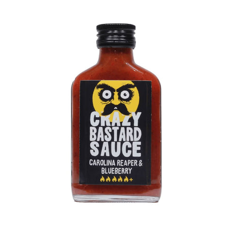 Crazy Bastard Hot Sauce - Carolina Reaper & Blueberry 100ml - Goldmädchen-Shop