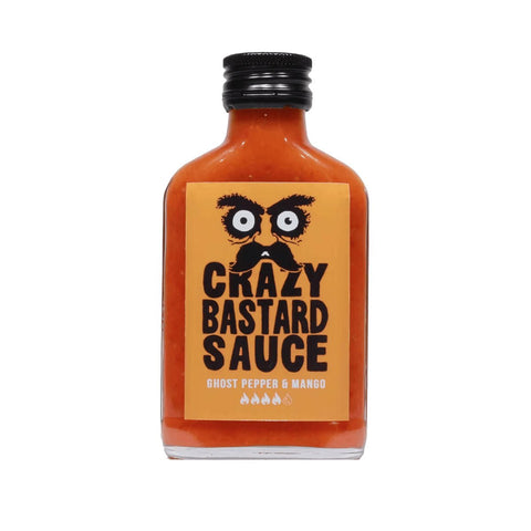 Crazy Bastard Hot Sauce - Ghost Pepper & Mango 100ml - Goldmädchen-Shop