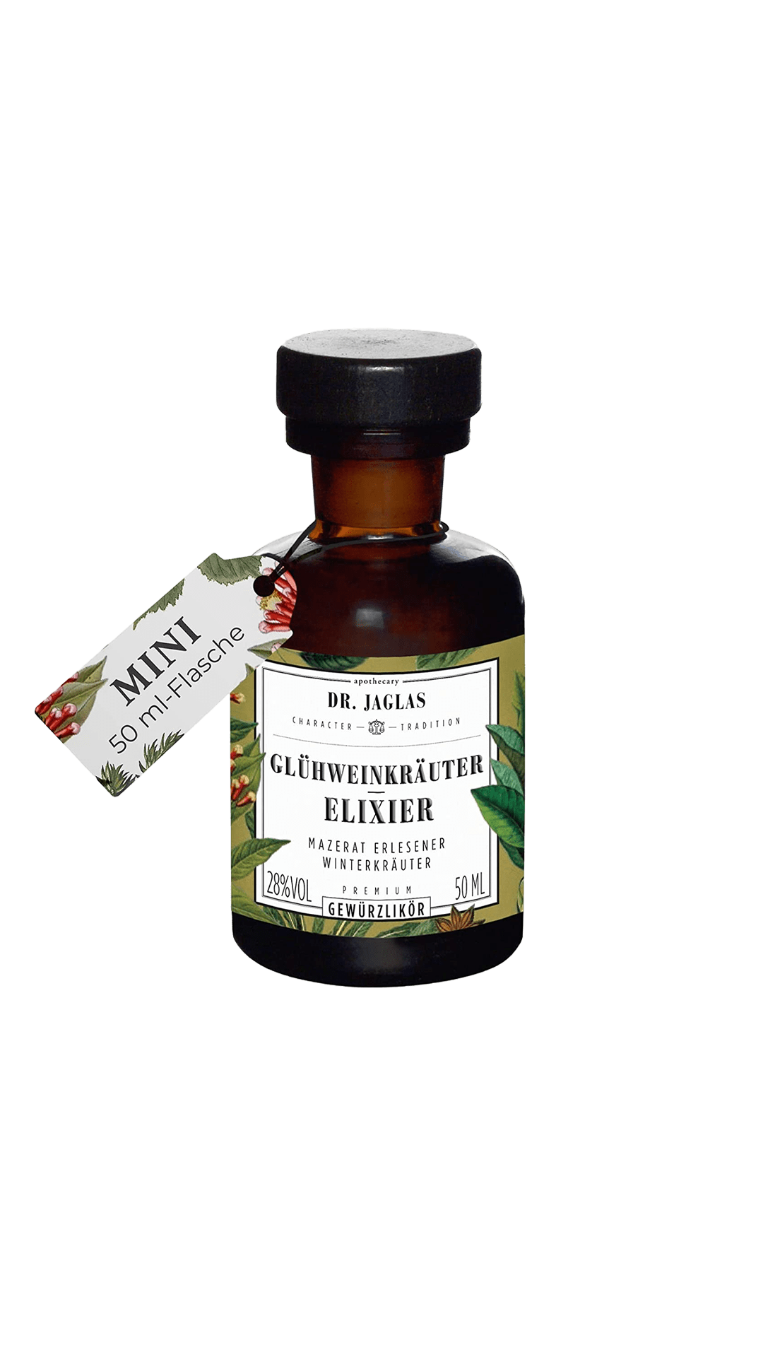 Dr. Jaglas Glühweinkräuter-Elixir Likör 50ml - Goldmädchen-Shop